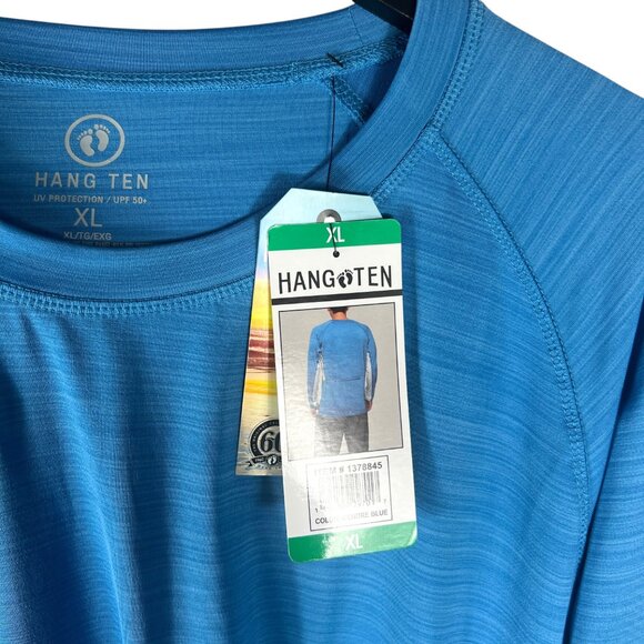 NWT Hang Ten Men's UPF 50+ Long Sleeve Sun Tee in Cendre Blue Size XL 1378845 - Picture 4 of 9